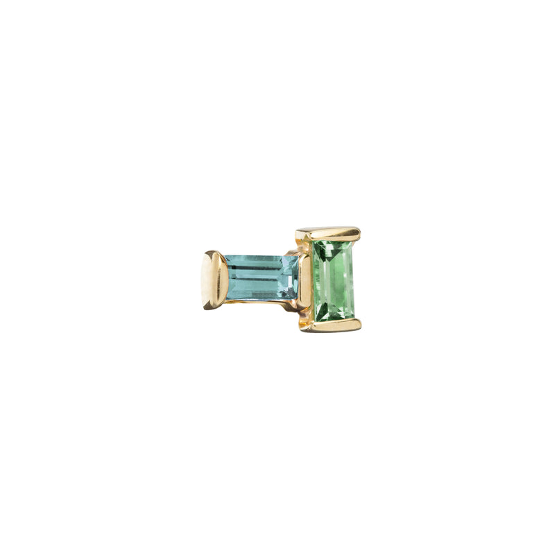 TU Y YO AQUAMARINE + PERIDOT EARRING