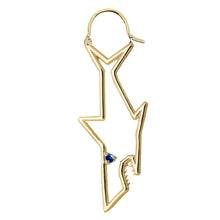 Load image into Gallery viewer, TIBURON ZAFIRO AZUL EARRING MAXI
