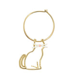 MIAU ENAMEL BIGOTES EARRING CIRCLE
