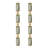 DECO MAXI BAGUETTE AMETHYST EARRINGS