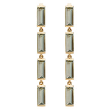 Load image into Gallery viewer, DECO MAXI BAGUETTE AMETHYST EARRINGS
