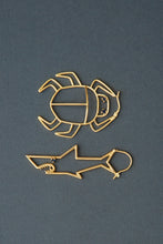 Load image into Gallery viewer, TIBURON ZAFIRO AZUL EARRING MAXI
