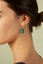 Load image into Gallery viewer, DIASPRO MALACHITE EARRING CIRCLE
