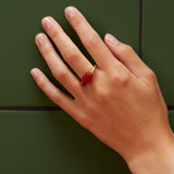 DECO CILINDRO CARNELIAN RING