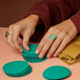 DECO SANDWICH PINK OPAL + CHRYSOPRASE RING