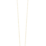 Yellow gold chain necklace with ring clasp long