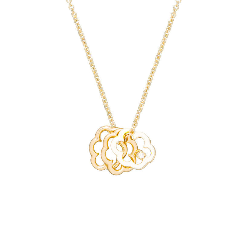 MINI TRIO NUBECITA BRILLANTE ENAMEL NECKLACE