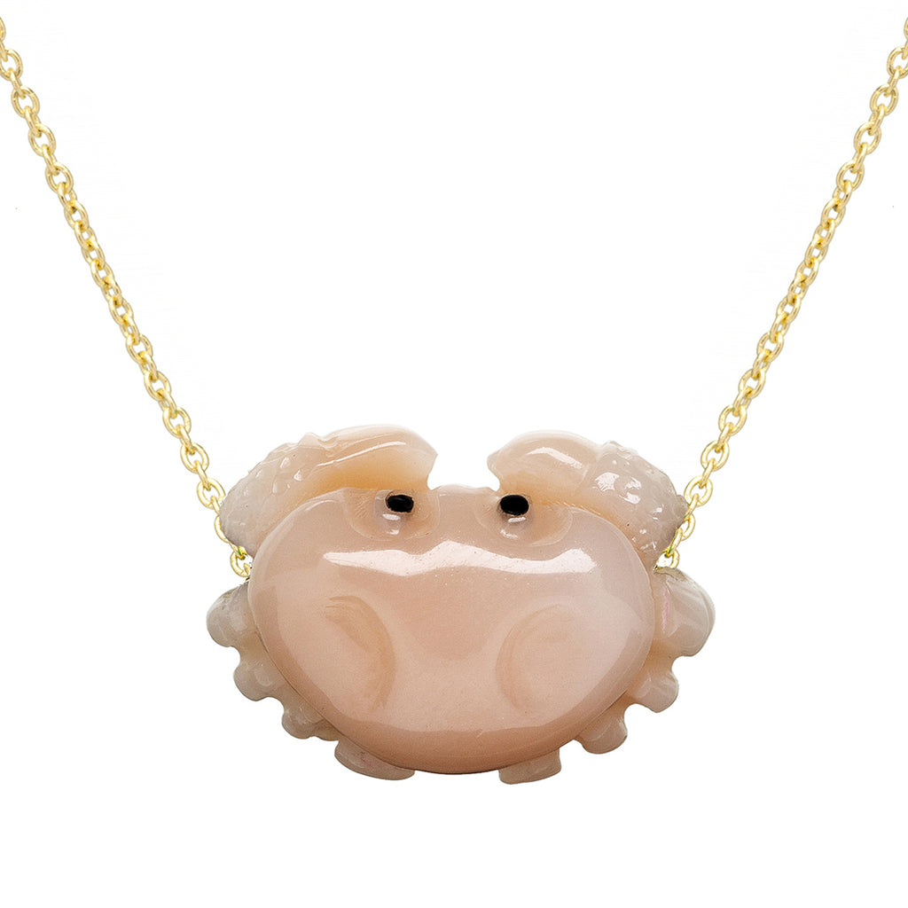 Crab Crab Birthstone Pendant 14k Gold | Esquivel and Fees | Handmade Charm  and Jewelry Designs