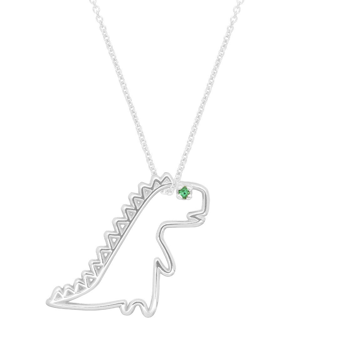 Blue Dinosaur Necklace