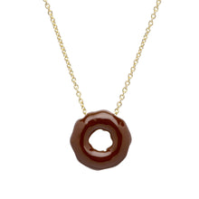 Load image into Gallery viewer, DONUT BOSTON CREAM NECKLACE
