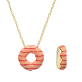 DONUT RASPBERRY FILLED NECKLACE