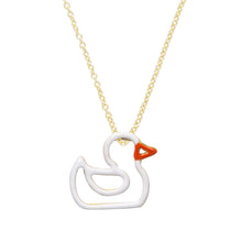 Load image into Gallery viewer, PATITO ENAMEL WHITE NECKLACE
