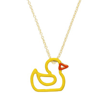 Load image into Gallery viewer, PATITO ENAMEL YELLOW NECKLACE
