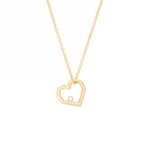 MINI CORAZON BRILLANTE NECKLACE