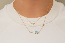 Load image into Gallery viewer, TENNIS PELOTA SKY BLUE NECKLACE
