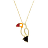 TUCAN ENAMEL COLLANA