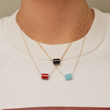 DECO CILINDRO CARNELIAN NECKLACE