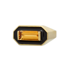 Load image into Gallery viewer, DECO MAXI BAGUETTE CITRINE RING
