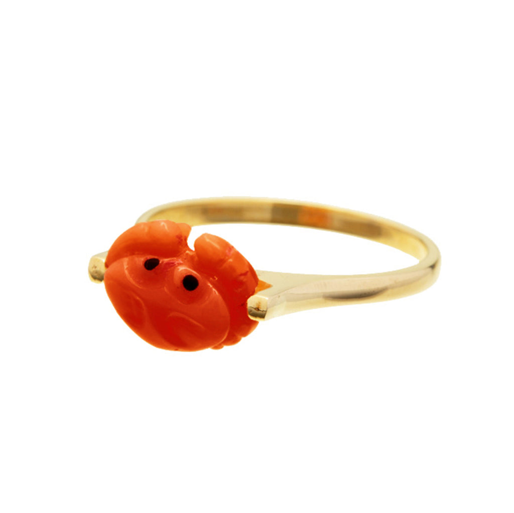 Mini Cangrejo Red Gold Ring - ALIITA
