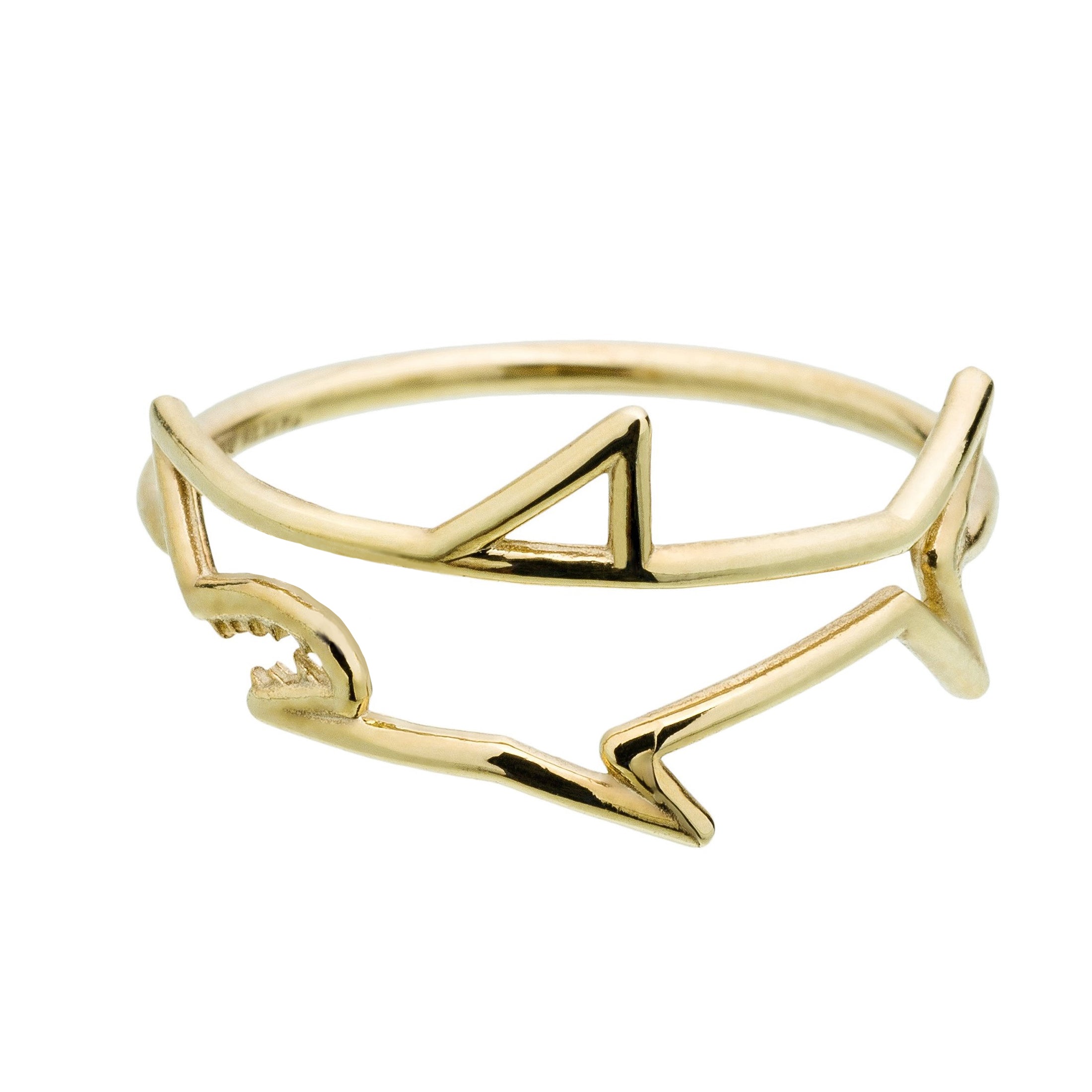 Tiburon Bangle Gold Bracelet - ALIITA