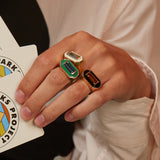 DECO MAXI BAGUETTE TOPAZIO ANELLO