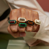 DECO MAXI BAGUETTE TOPAZIO ANELLO