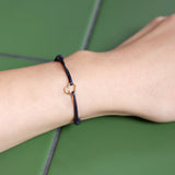 MINI CORAZON BRILLANTE CORD BRACELET