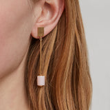 DECO CILINDRO OPALE ROSA ORECCHINI