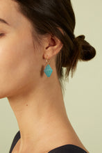 Load image into Gallery viewer, ROMBO AMAZONITE EARRING CIRCLE

